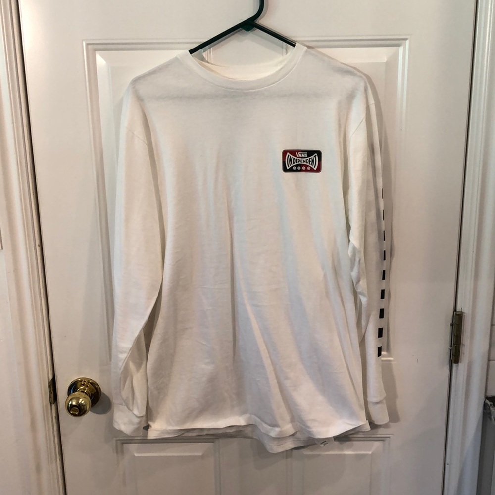 Men’s white vans longe sleeve shirt